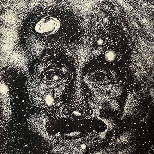 Albert Einstein Etched retro size small T-shirt. Unisex Bayside size small.